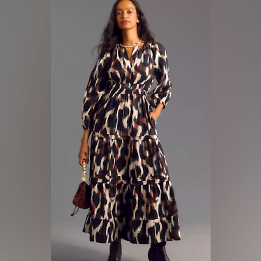 Anthropologie The Somerset Maxi Dress: Long-Sleeve Poplin Edition NWT
